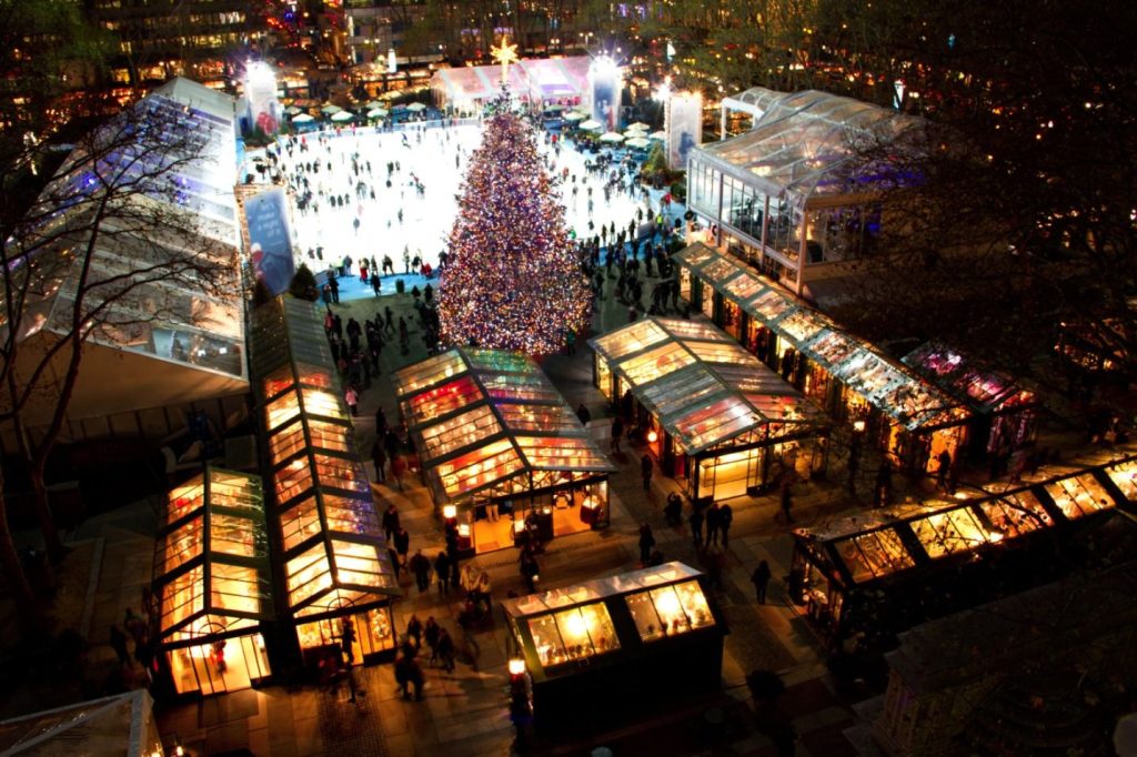The Winter Village at Bryant Park in Christmas– New York City, New York