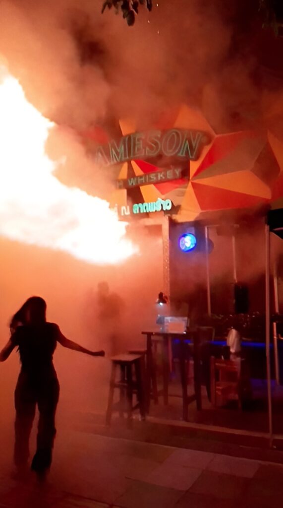 Bangkok pub fire